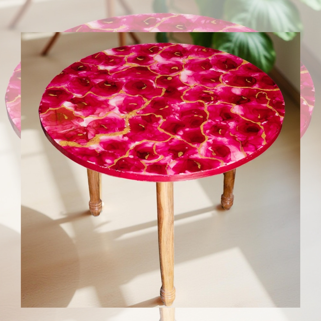 Resin Gulab Table